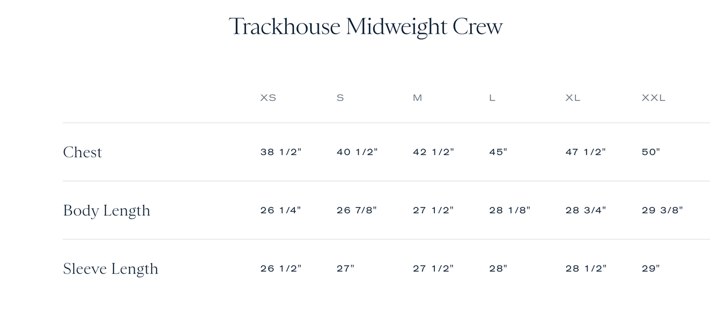 Women's Sizing chart