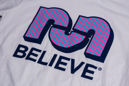 Believe Checker Board Tee