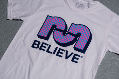 Believe Checker Board Tee